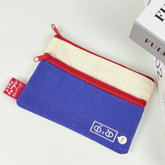 SHAI: Canvas cosmetic bag with pocket - Picture 5 of 7